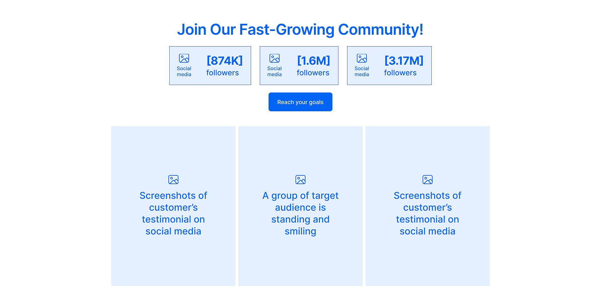 Blueprint of join our fast growing community