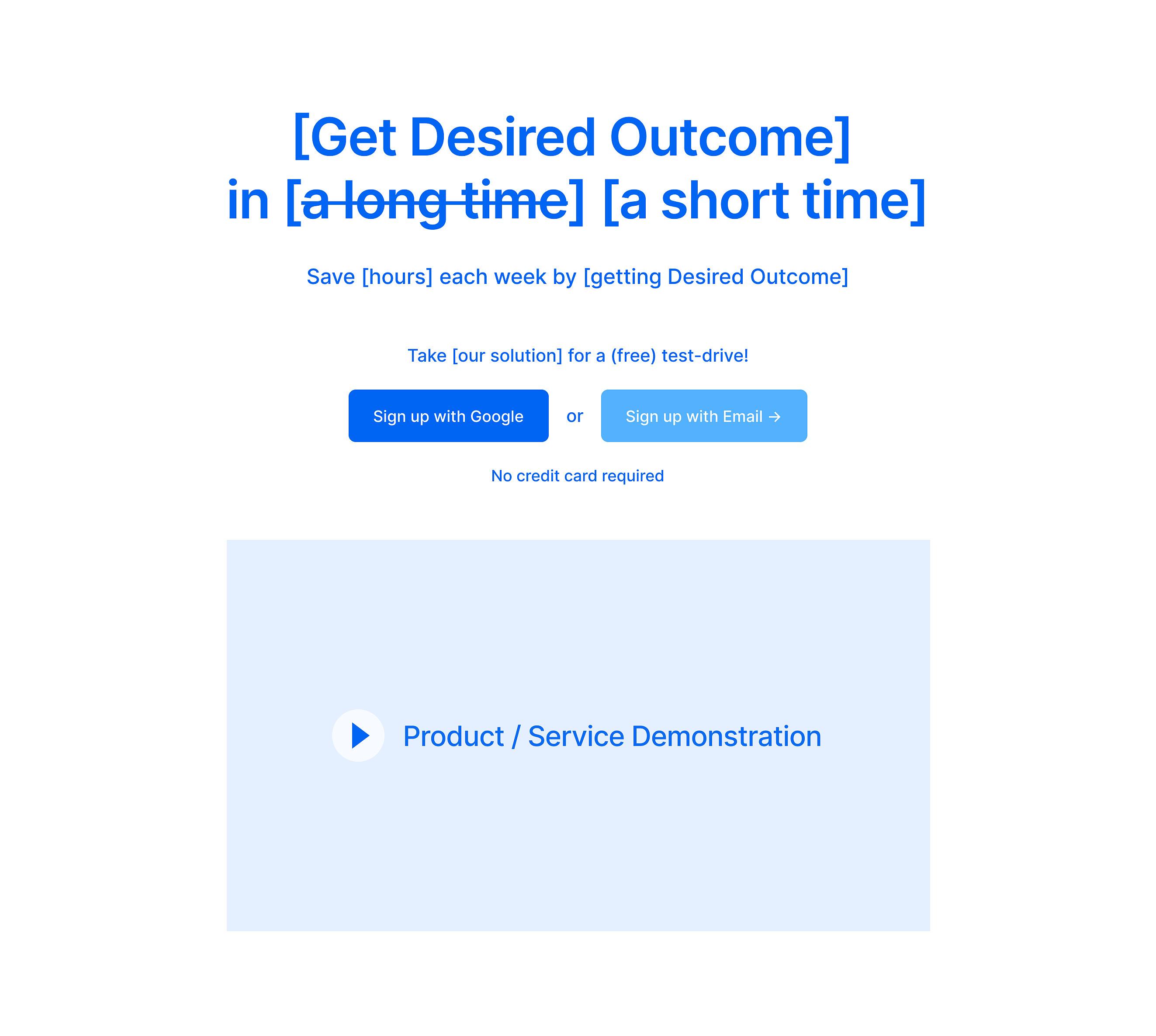 Blueprint of get desired outcome in a short time